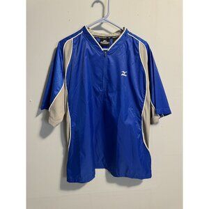 Brand New Mizuno Teamwear Baseball Red Mens L Windbreaker Warm-Up Batting Pullov